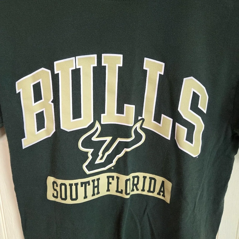 South Florida Bulls Shirt Mens Small Green NCAA Football Champion Tee T-Shirt - Picture 5 of 8